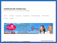Tablet Screenshot of agenciasdeviajescali.com
